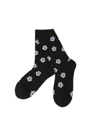 (W) Lettering Jaquard Knee Socks		