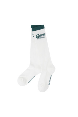 (W) Lettering Jaquard Knee-Socks				 					 					