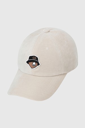 (공용) Denim Velveteen Ball Cap_IVORY-a