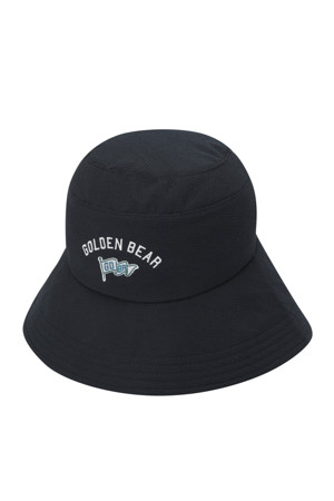 (W) Seersucker Slit Bucket Hat					 					 					_NAVY-a