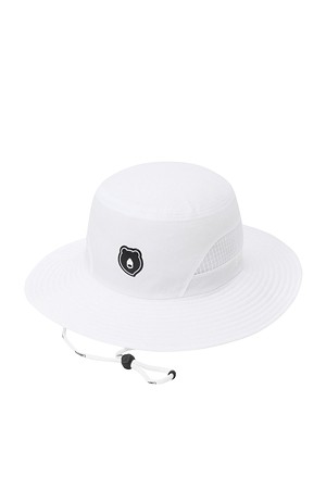 (U) Side mesh Bucket Hat_WHITE-a