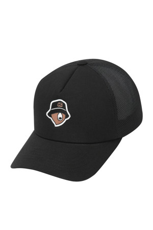 (M) Curved Logo Trucker Cap