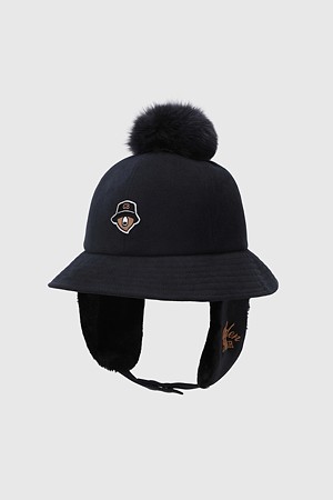 (여성) Corduroy Earflap Buckethat_GREEN-a