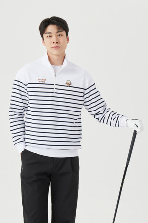 (U) Striped Polo T-shirt