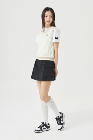 (W) Side Pleated Skirt			 					