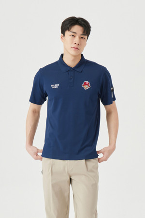 (M) Regular-Fit Collar Pique T-shirt