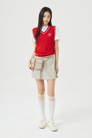 (W) Side Pleated Skirt			 					