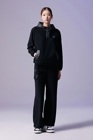 (여성) Fleece Pants (SET UP)_BLACK-a