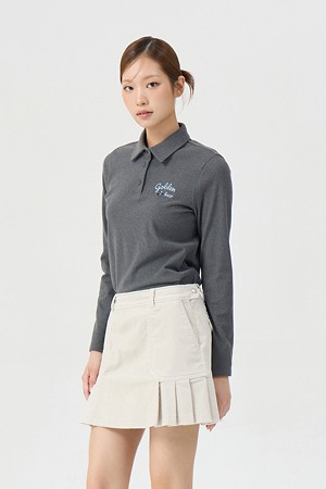 (여성) Micro Fleece Polo Collar T-shirt
