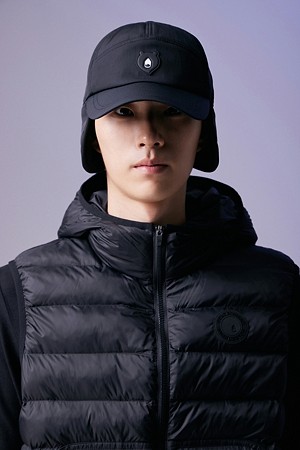 (남성) 6 Panel Earflap Ball Cap_BLACK-a