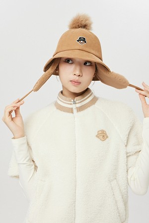 (여성) Corduroy Earflap Buckethat_BROWN-a