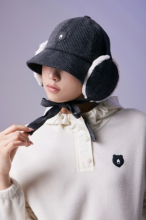 (여성) Detachable Warmer Hat_GREY-a