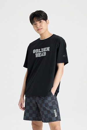 (U) Essential Cool touch T-shirt_BLACK-a