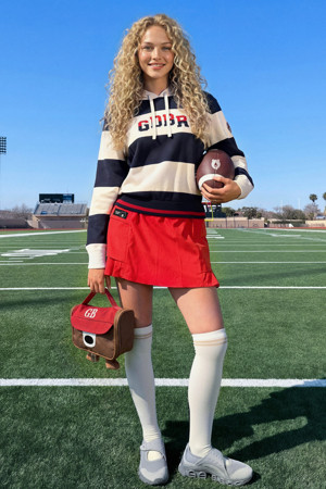 (W) Side Pleated Skirt			 					