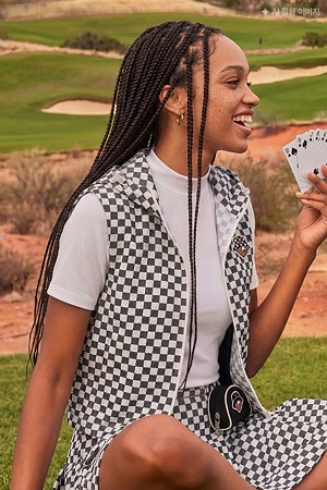 (W) Mock-neck Short Sleeve T-shirt