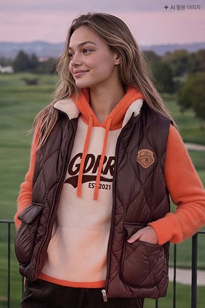 (여성) Cozy Hoody Sweater_ORANGE-a