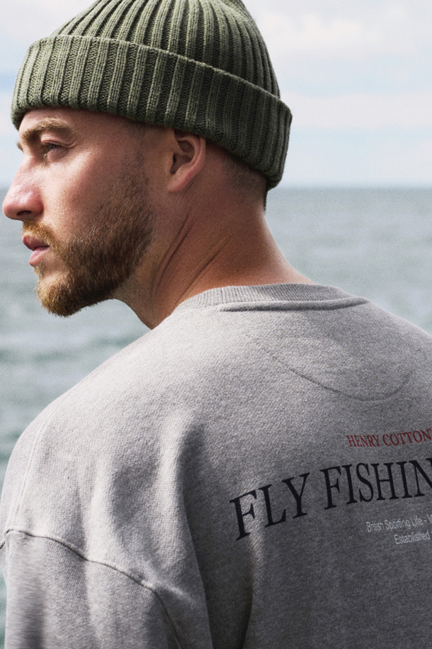 HENRY COTTON'S - 스웨트셔츠 - [Fly Fishing Club] Artwork Sweatshirt