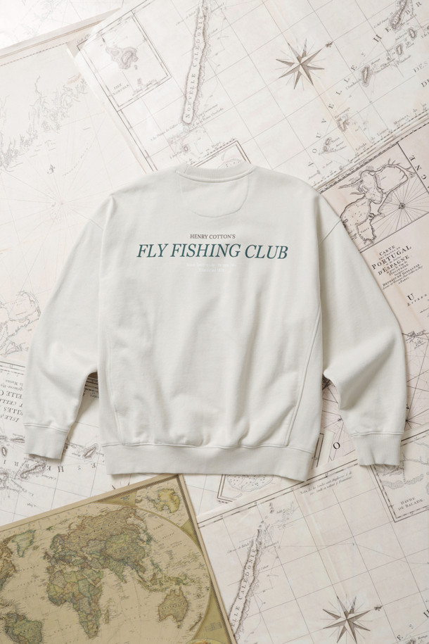 HENRY COTTON'S - 스웨트셔츠 - [Fly Fishing Club] Artwork Sweatshirt