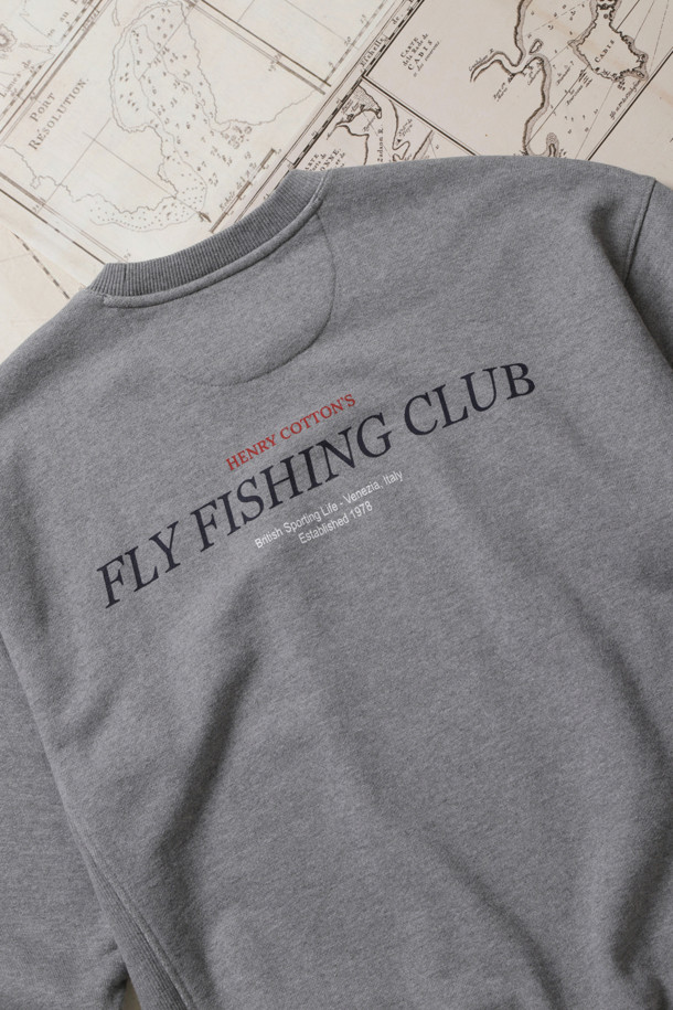 HENRY COTTON'S - 스웨트셔츠 - [Fly Fishing Club] Artwork Sweatshirt