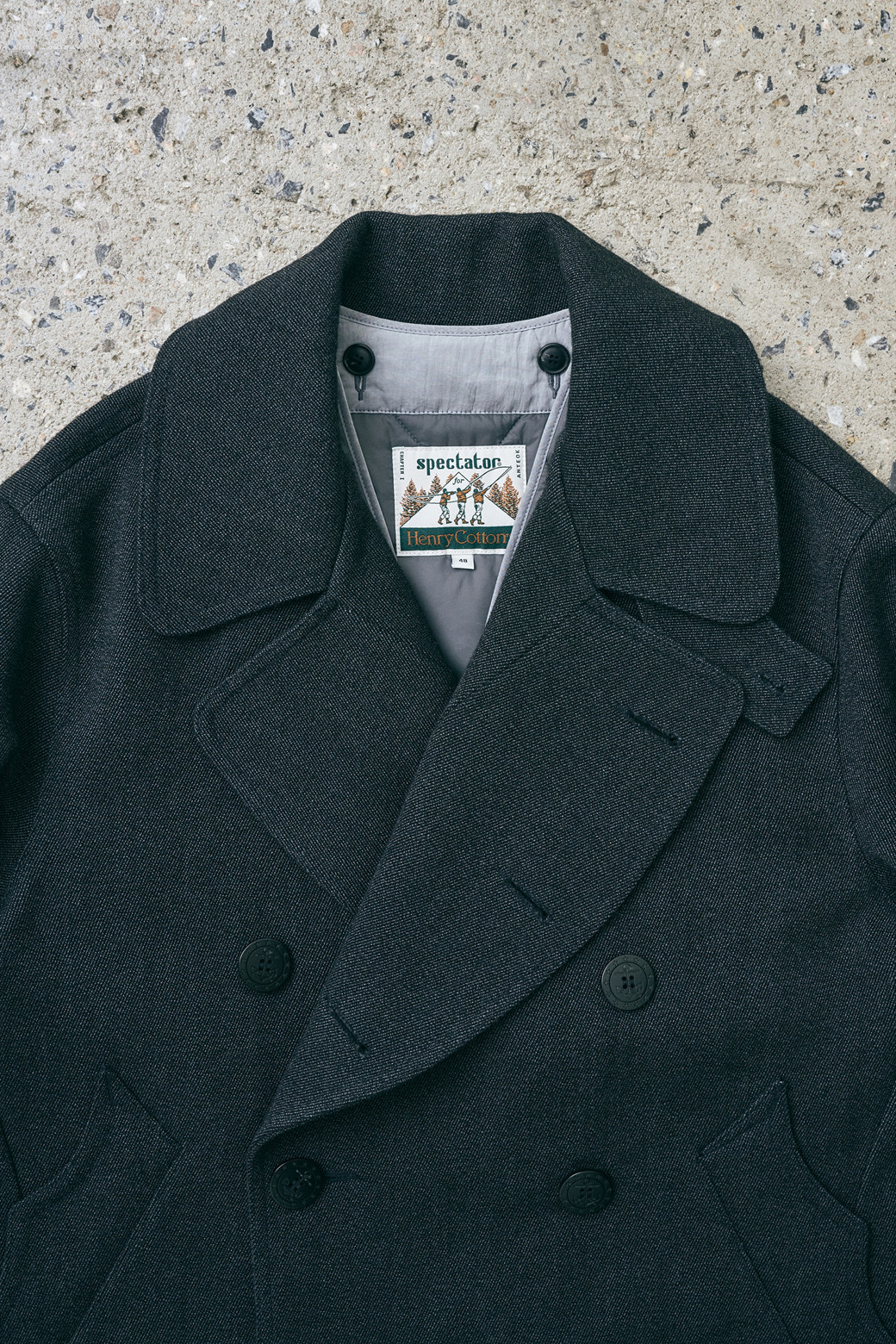ジャケット・アウター Cornier 24aw DOUBLE CLOTH PEA COAT Cornier 24aw DOUBLE CLOTH PEA COAT（Double-sided wool and