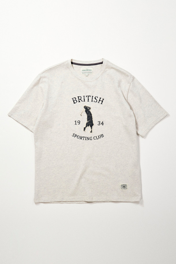 HENRY COTTON'S - 반팔티셔츠 - [British Sporting Club] Applique half T-Shirt