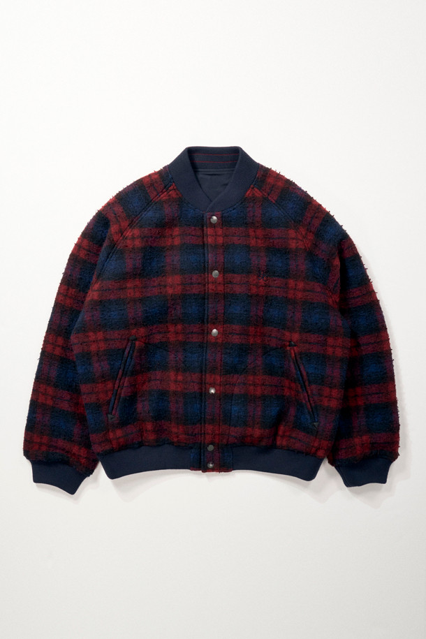 HENRY COTTON'S - 블루종/점퍼 - [British Sporting Club] Casentino wool reversible jacket