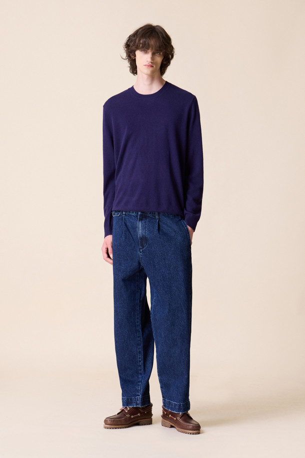 HENRY COTTON'S - 캐주얼팬츠 - [British Sporting Club] Pleated washing denim pants