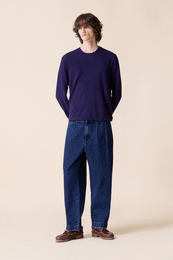 HENRY COTTON'S - 캐주얼팬츠 - [British Sporting Club] Pleated washing denim pants