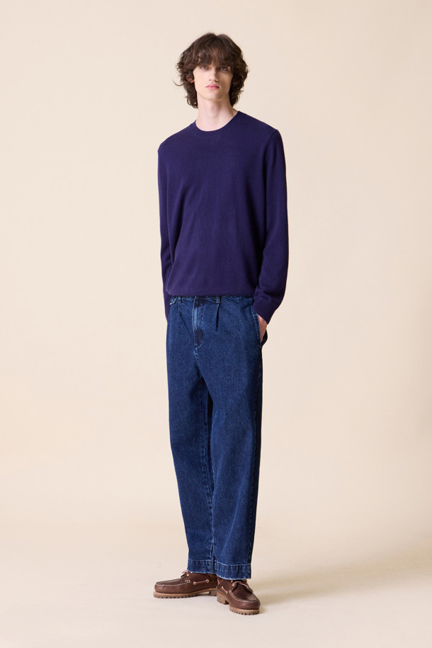 HENRY COTTON'S - 캐주얼팬츠 - [British Sporting Club] Pleated washing denim pants