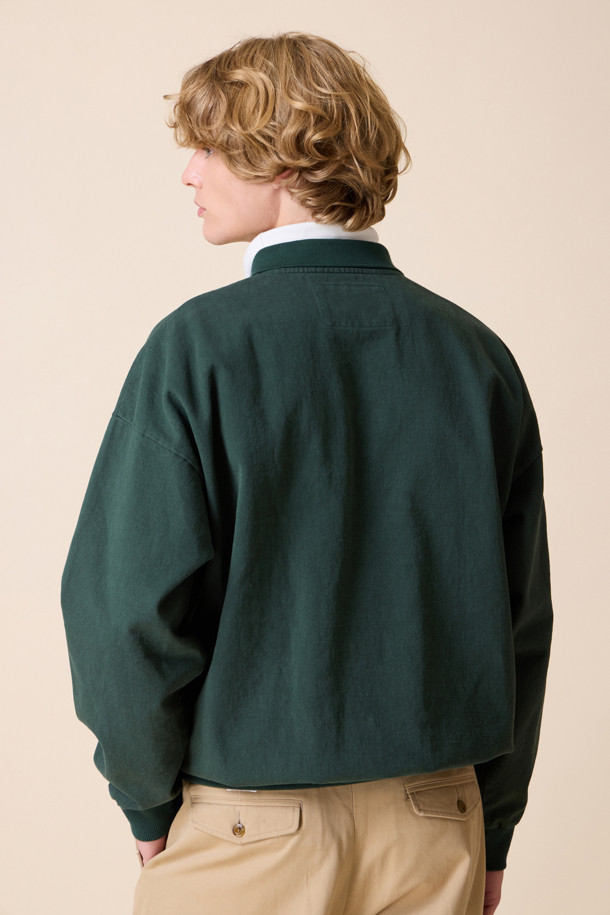 HENRY COTTON'S - 스웨트셔츠 - [British Sporting Club] Washing collar sweatshirt