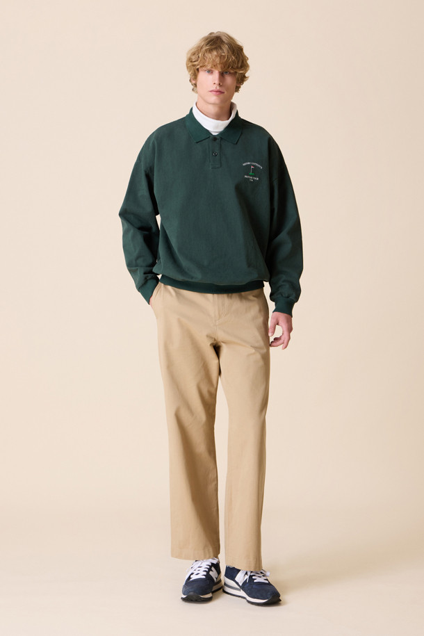 HENRY COTTON'S - 스웨트셔츠 - [British Sporting Club] Washing collar sweatshirt