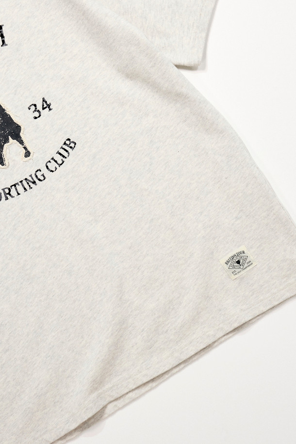 HENRY COTTON'S - 반팔티셔츠 - [British Sporting Club] Applique half T-Shirt