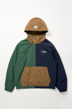 [British Sporting Club] Color block anorak jumper