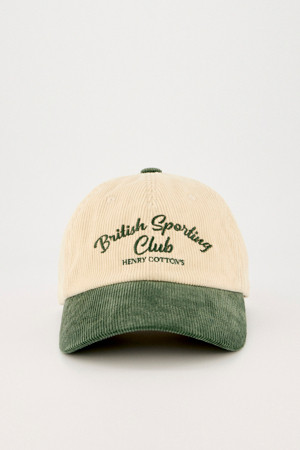 [British Sporting Club] Corduroy two tone ball cap