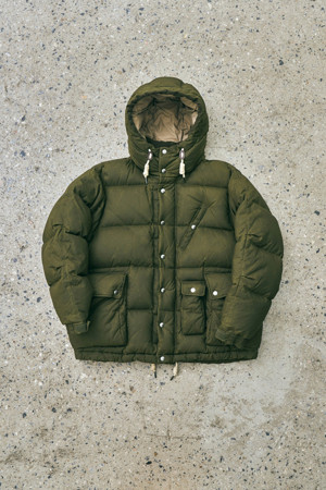 [Fly Fishing Club] Waxed short down parka