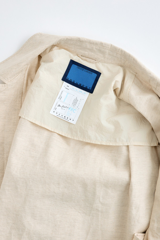 HENRY COTTON'S - 셔츠형자켓 - (FFC x Document) Linen Blend Shirting Jacket Set-Up