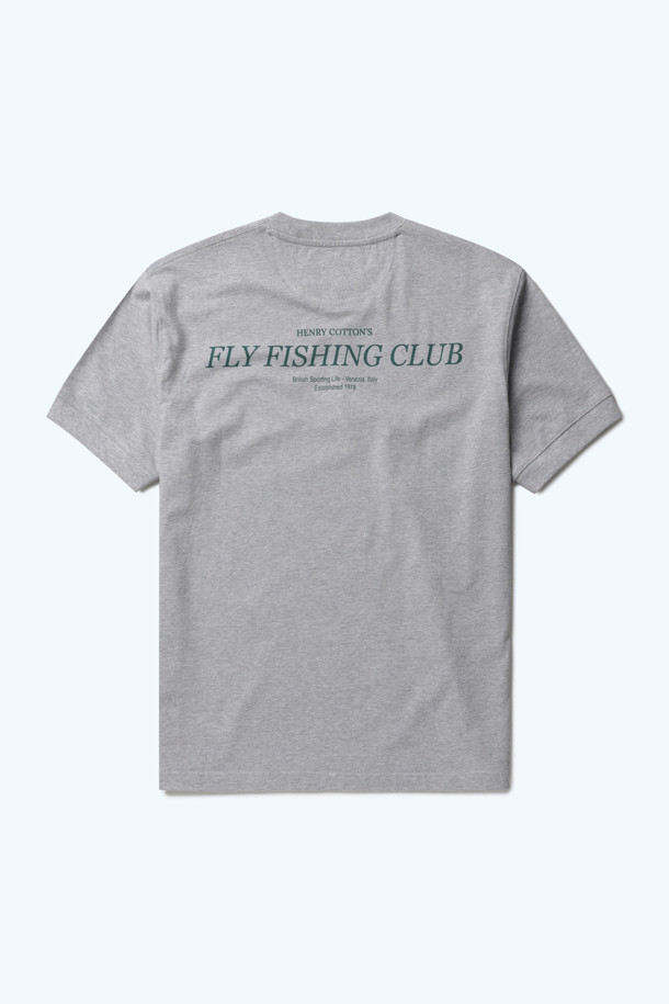 HENRY COTTON'S - 반팔티셔츠 - (Fly Fishing Club) Stamp Logo T-shirt