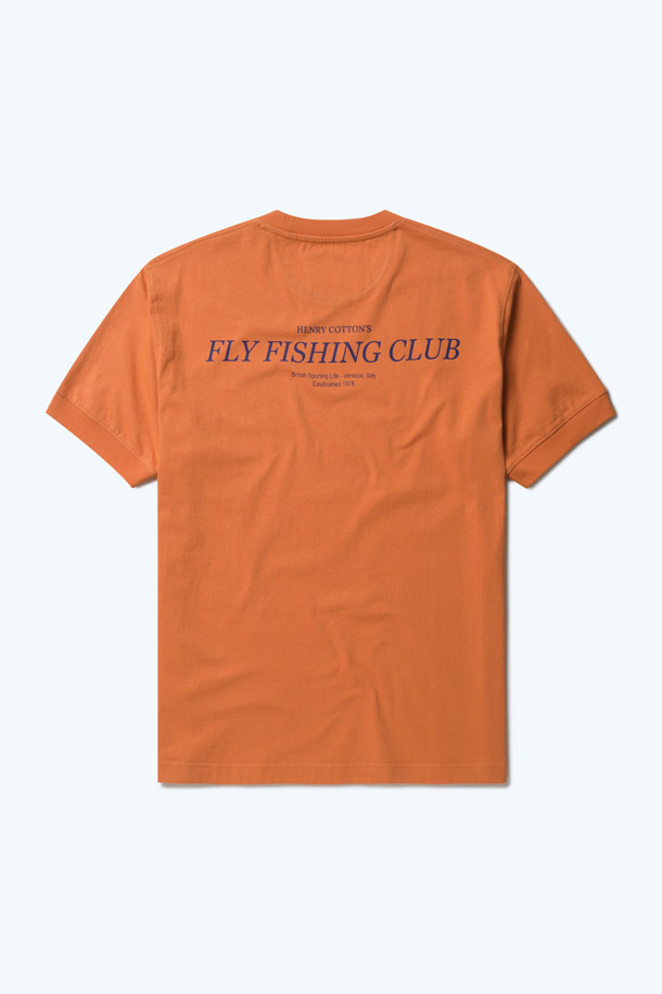 HENRY COTTON'S - 반팔티셔츠 - (Fly Fishing Club) Stamp Logo T-shirt