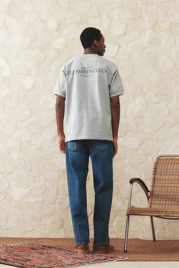 HENRY COTTON'S - 반팔티셔츠 - (Fly Fishing Club) Stamp Logo T-shirt