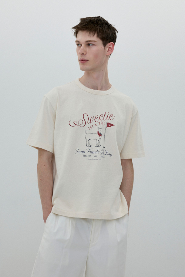 HENRY COTTON'S - 반팔티셔츠 - [BSC x CLOVE] Recycle Cotton Short-Sleeves T-Shirt (M)