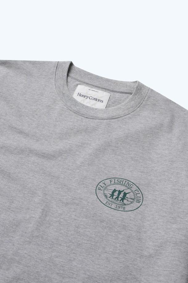 HENRY COTTON'S - 반팔티셔츠 - (Fly Fishing Club) Stamp Logo T-shirt