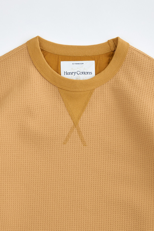 HENRY COTTON'S - 긴팔티셔츠 - (Fly Fishing Club) Waffle round T-shirt