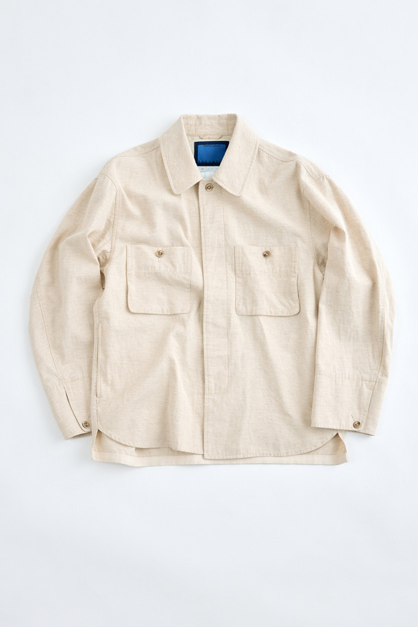 HENRY COTTON'S - 셔츠형자켓 - (FFC x Document) Linen Blend Shirting Jacket Set-Up