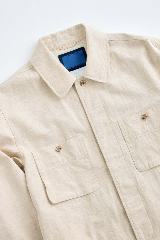 HENRY COTTON'S - 셔츠형자켓 - (FFC x Document) Linen Blend Shirting Jacket Set-Up