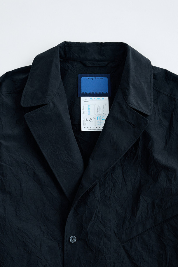 HENRY COTTON'S - 셔츠형자켓 - (FFC x Document) Waxed Crinkled Shirting Jacket