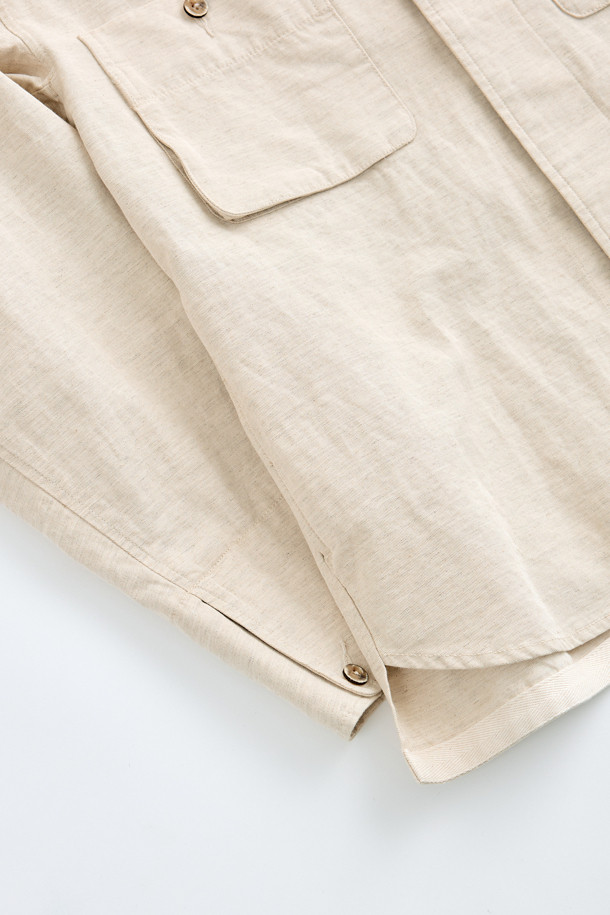 HENRY COTTON'S - 셔츠형자켓 - (FFC x Document) Linen Blend Shirting Jacket Set-Up