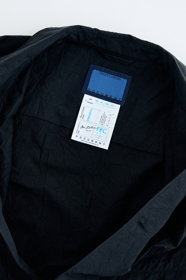 HENRY COTTON'S - 셔츠형자켓 - (FFC x Document) Waxed Crinkled Shirting Jacket