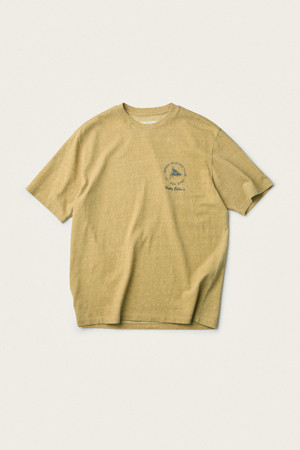 [British Sporting Club] Embroidery Pigment Short-Sleeve T-Shirt
