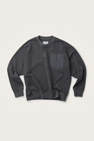 [British Sporting Club] Pocket Pigment Sweatshirt
