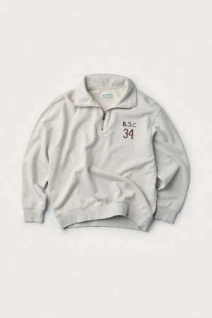 [British Sporting Club] Half-Zip Sweatshirt